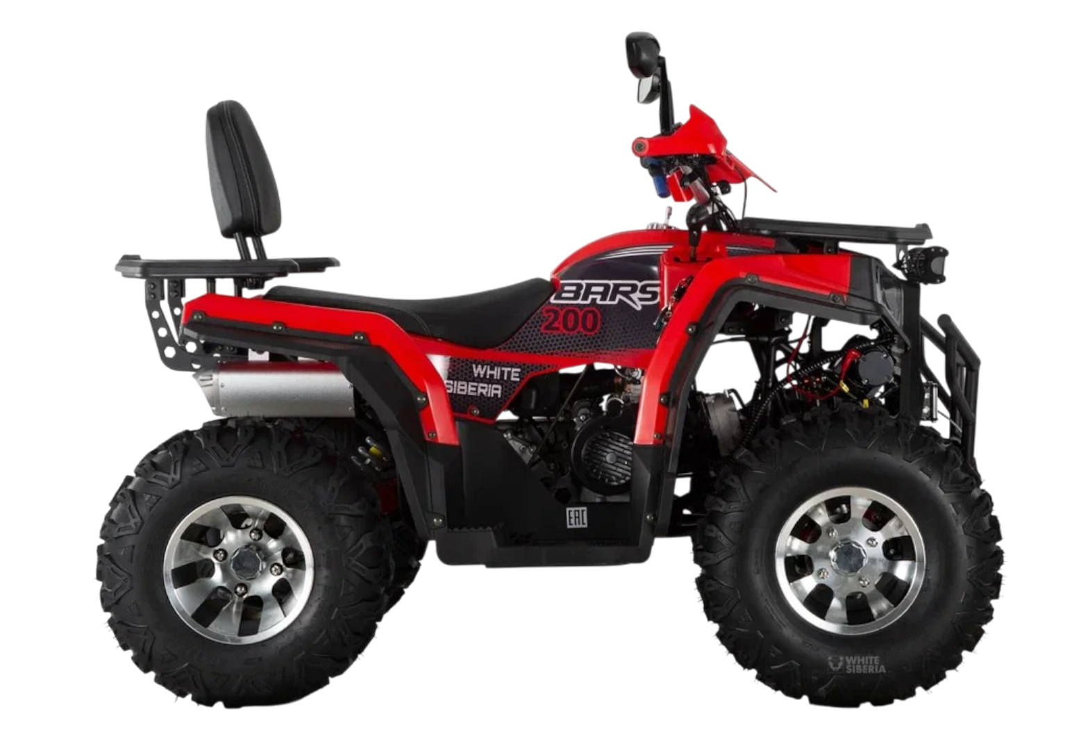 Бензиновый квадроцикл WHITE SIBERIA BARS 200CC PRO (красный)