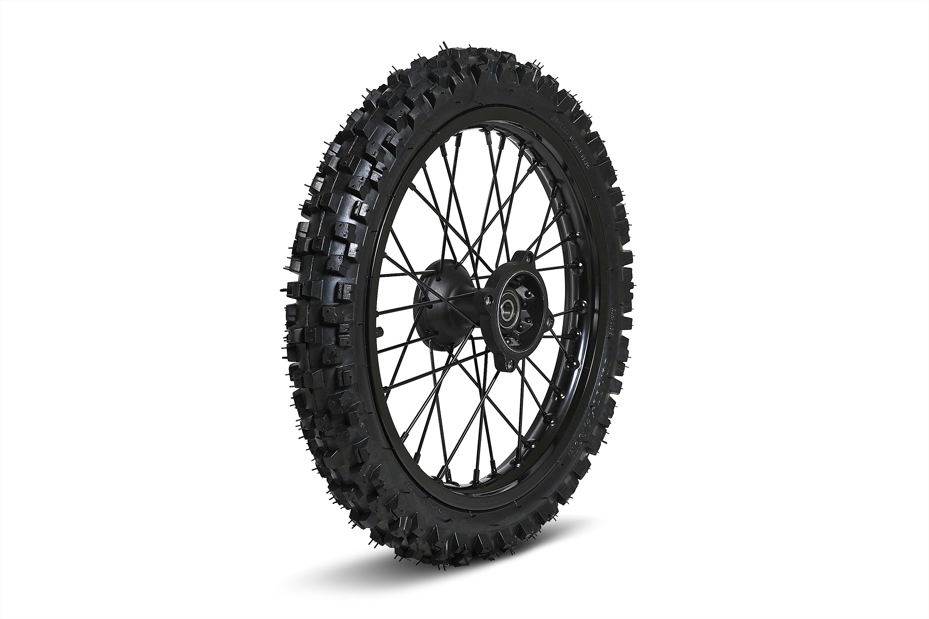 Колесо в сборе для питбайка переднее R 14 (алюминиевое) ось 15мм (без тормозного диска)