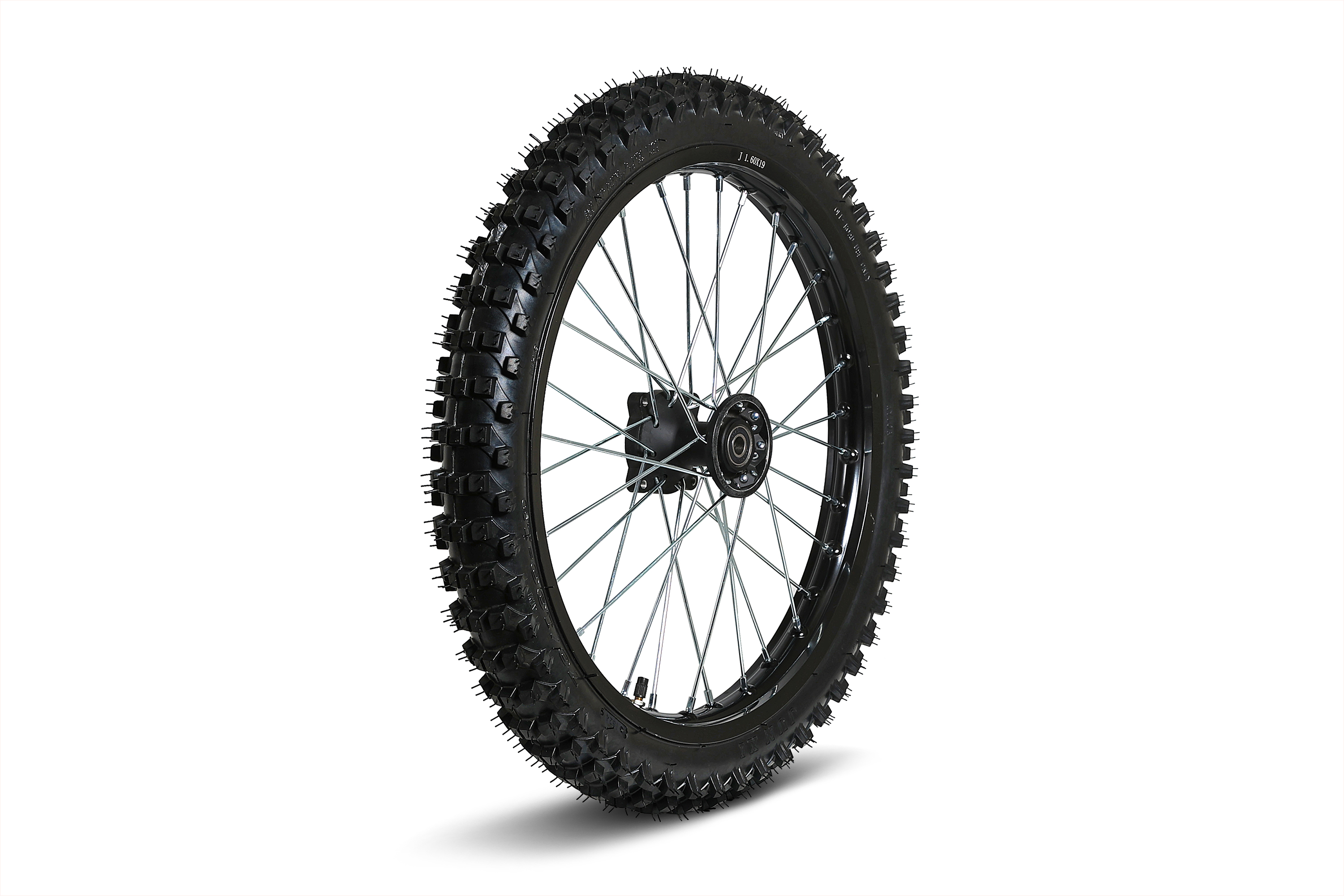 Колесо в сборе для питбайка переднее R 19 (алюминиевое) ось 15мм (без тормозного диска)