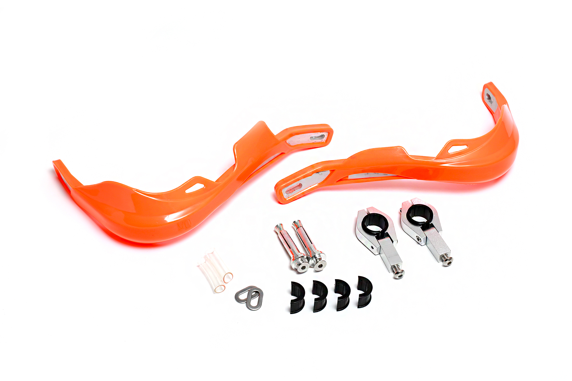 Защита рук для питбайка и эндуро (пара) 22-28мм HP03 армированные оранжевые