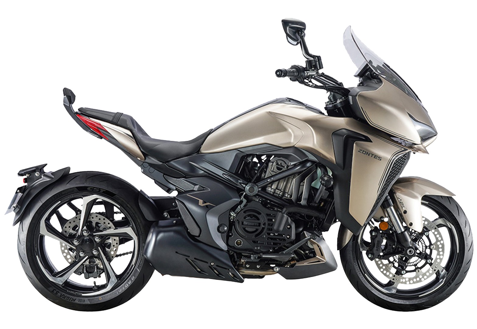 Мотоцикл ZONTES ZT350-VX (4T ZT184MP EFI) 17/17 ПТС Золотой