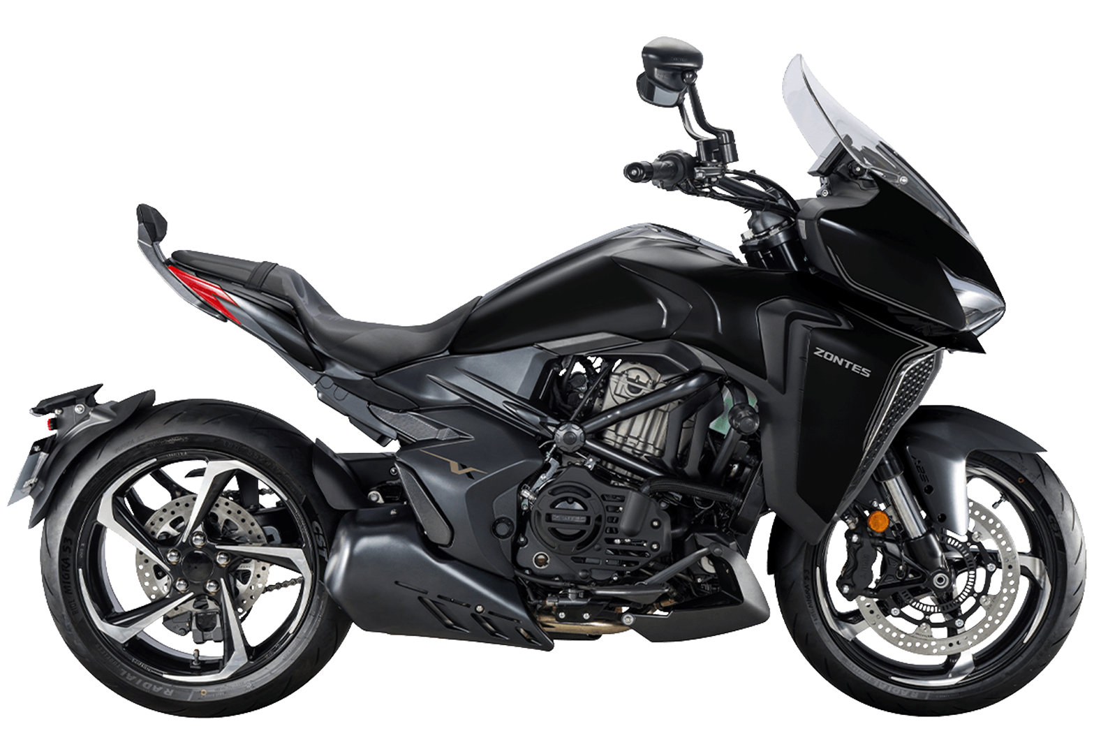 Мотоцикл ZONTES ZT350-VX (4T ZT184MP EFI) 17/17 ПТС Черный
