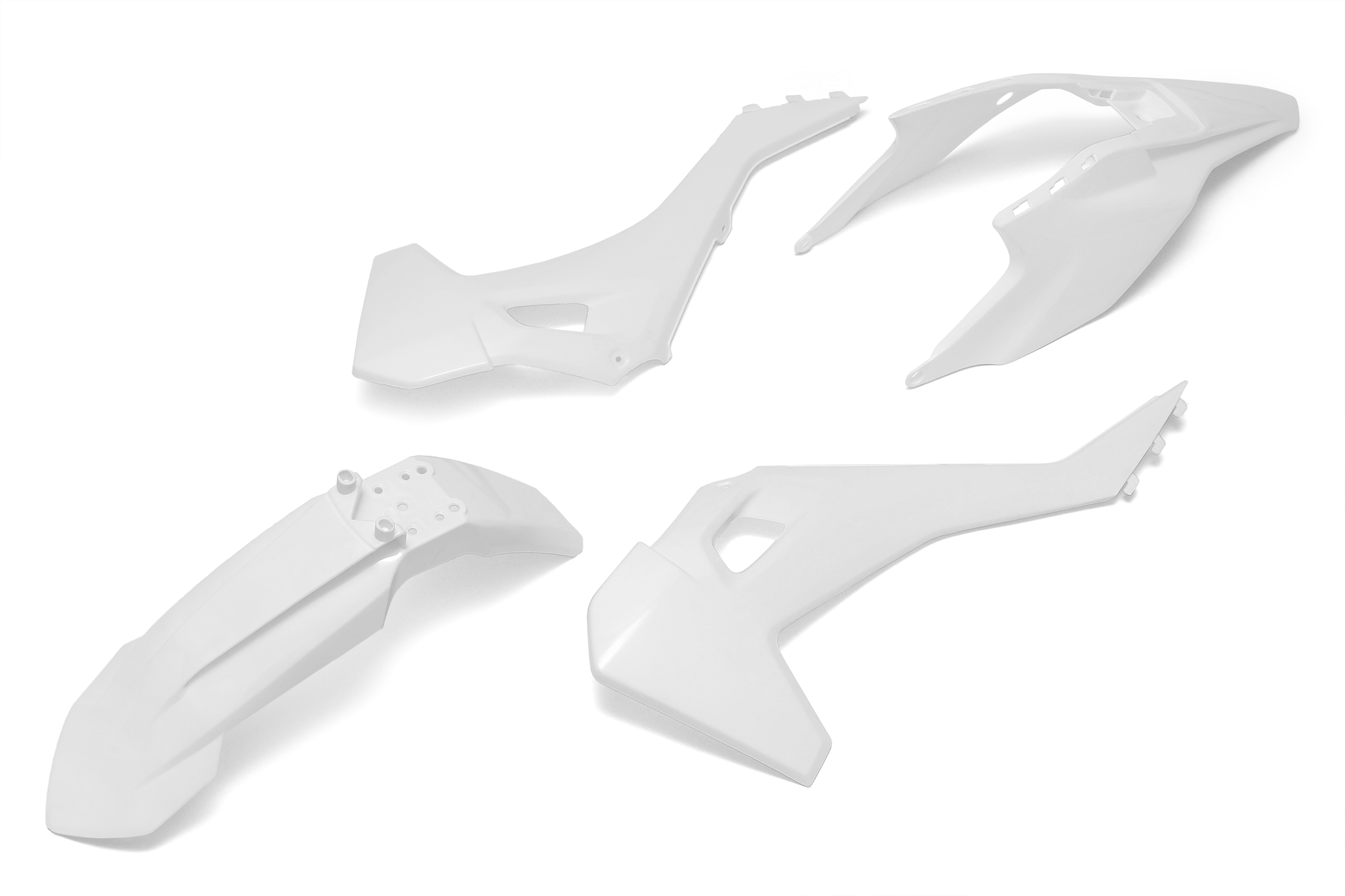 Комплект пластика для питбайка тип KTM/HS 85 (BRZ H4) без фары белый