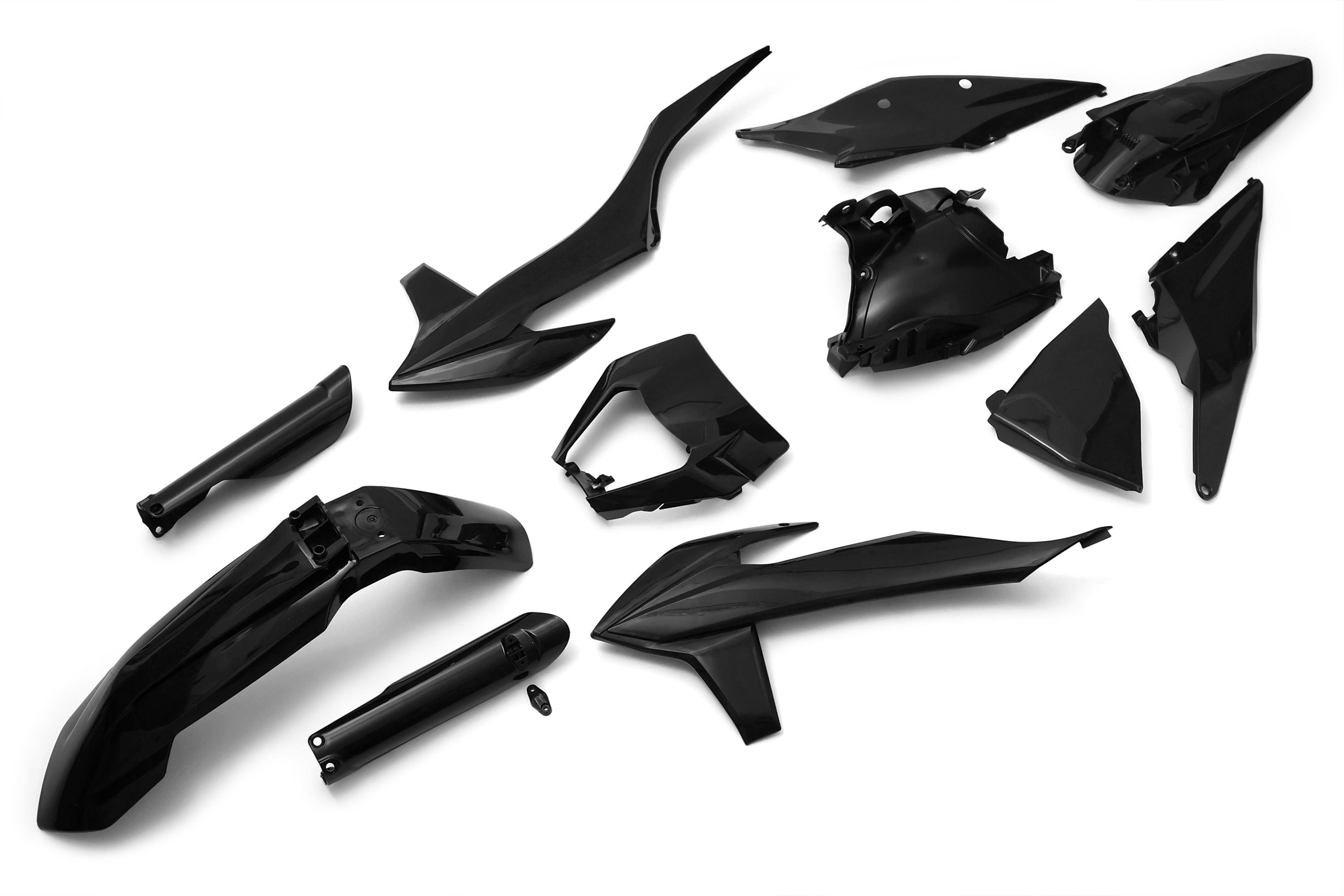 Комплект пластика полный для эндуро мотоцикла тип KTM 2019-2023 (Рама К8) Черный
