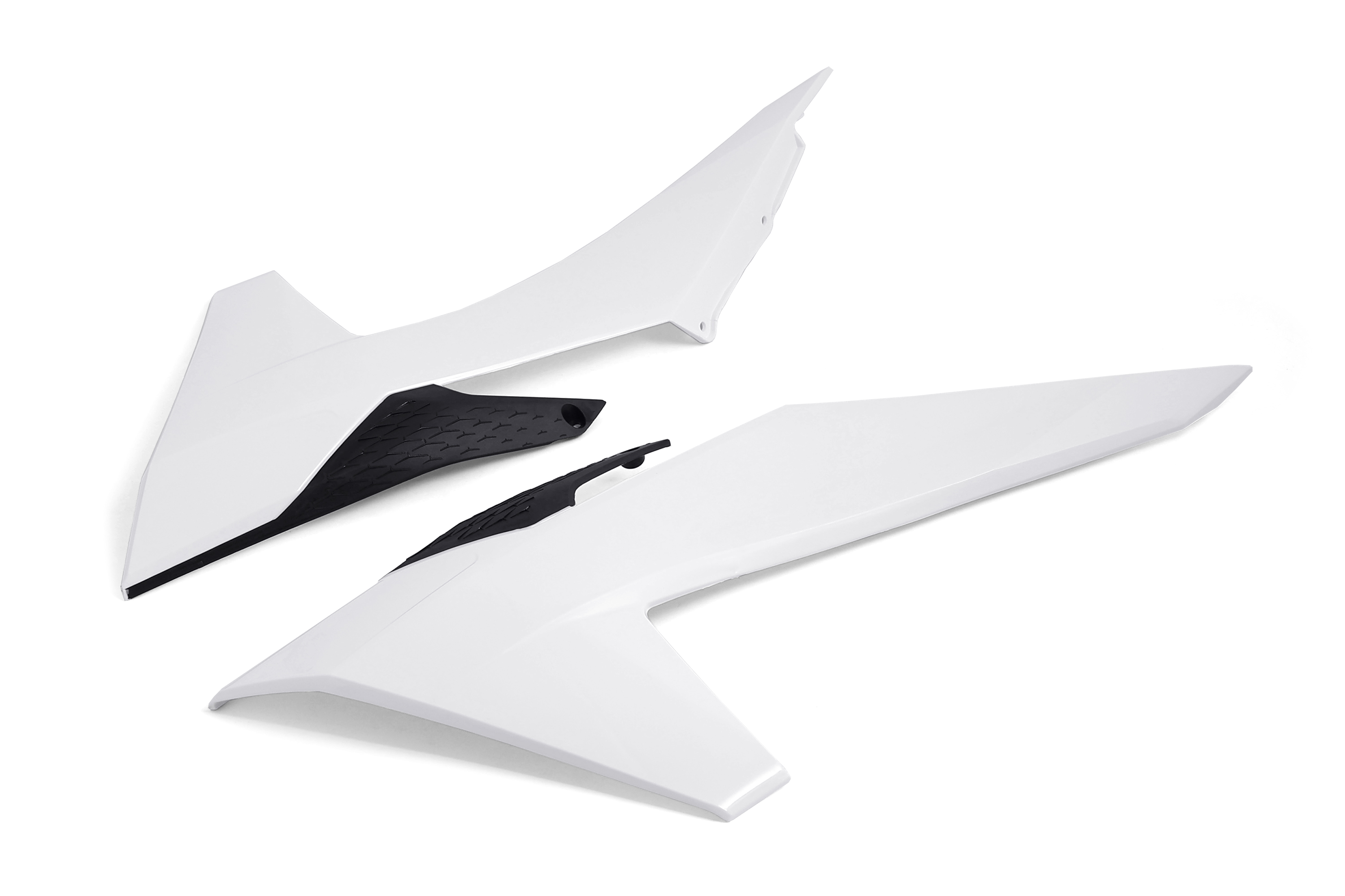 Боковые обтекатели передние (комплект) на эндуро КТМ 24г. (рама К10) белые