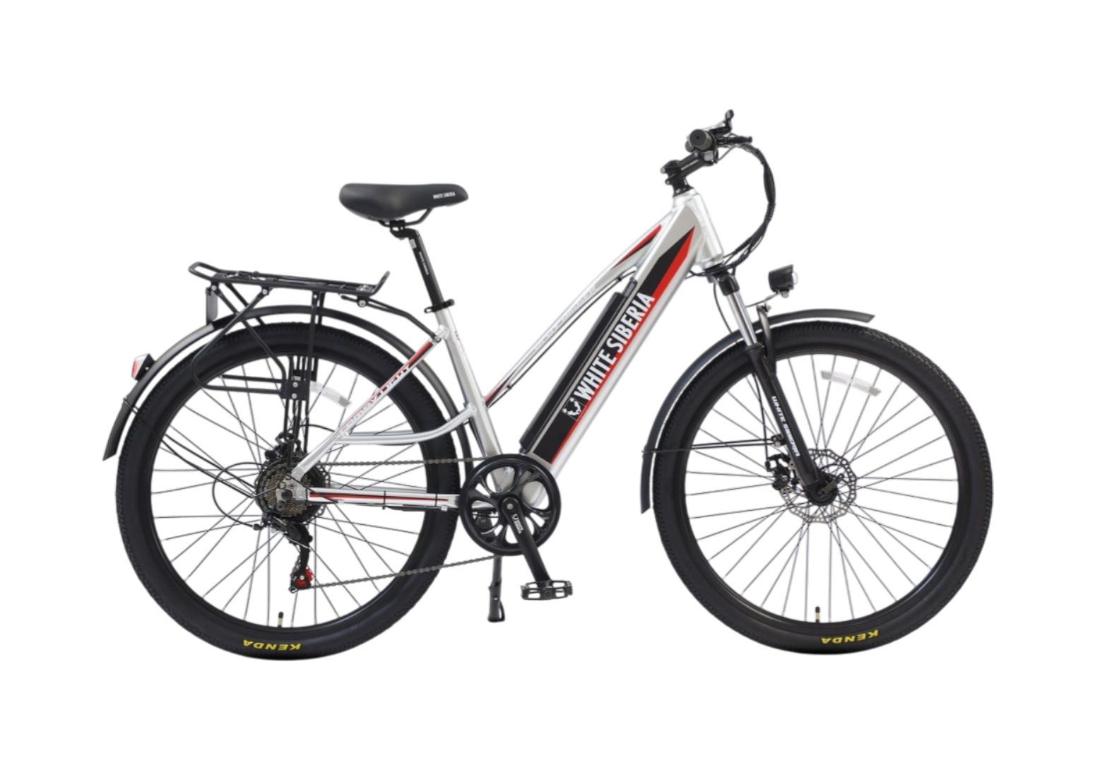 Электровелосипед WHITE SIBERIA CAMRY LIGHT 500W (матовый серебристый)