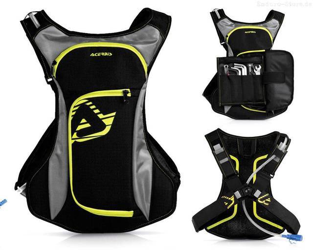 Рюкзак Acerbis с гидропаком 10/2 литра BLACK/YELLOW