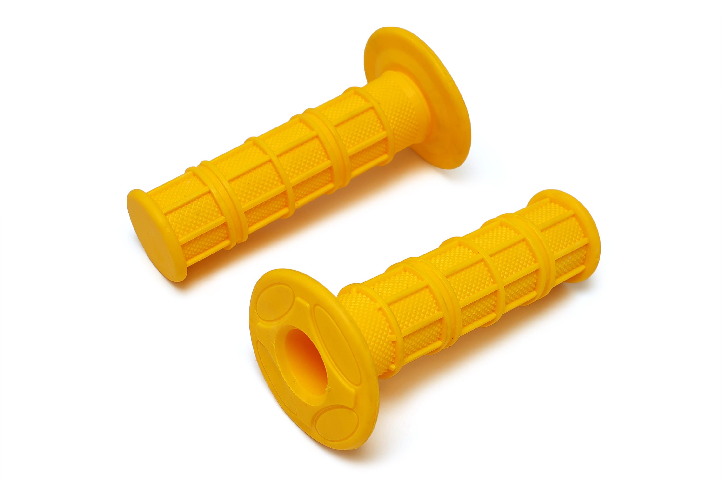 Грипсы универсальные для эндуро мотоцикла и питбайка MX желтые