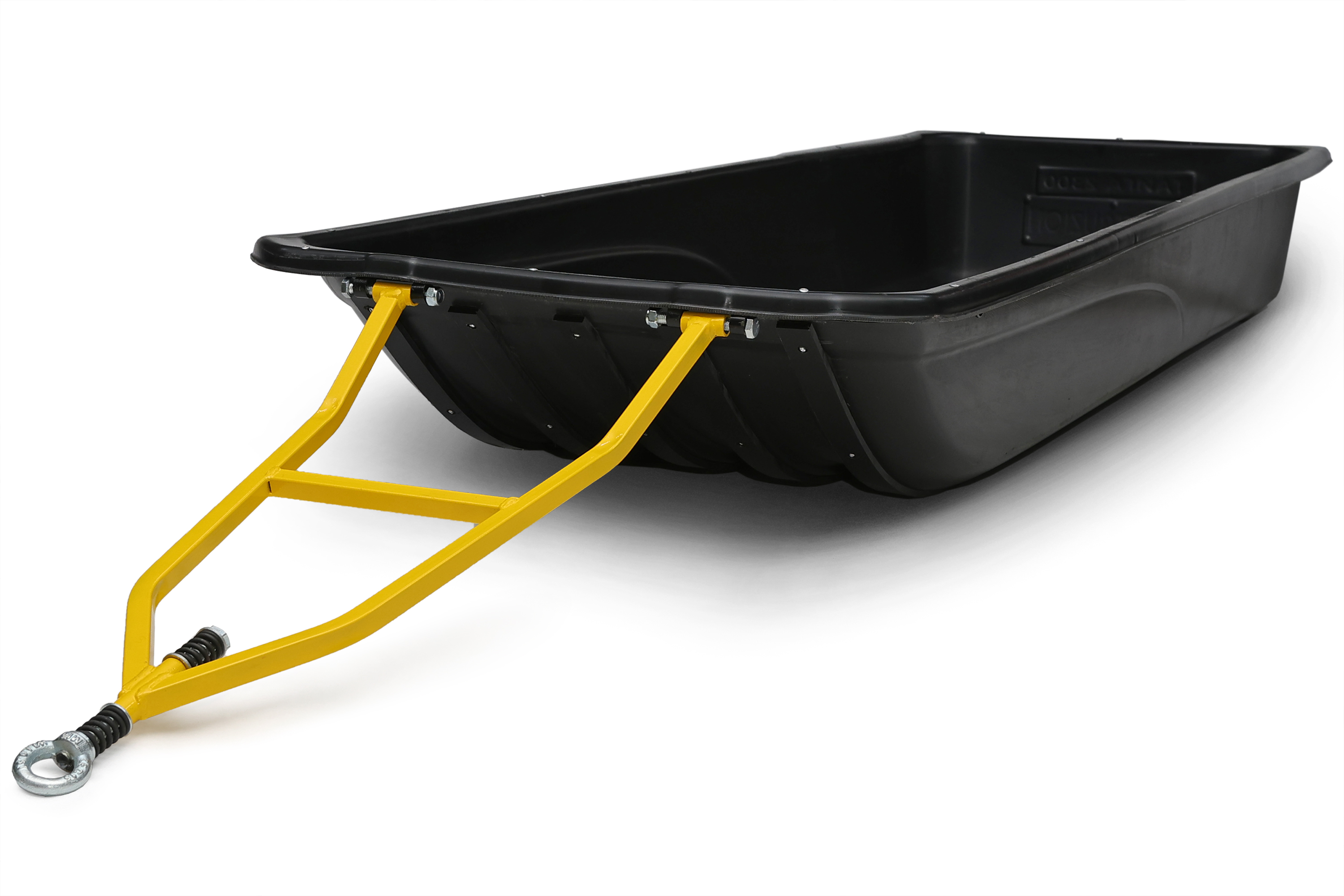 Сани волокуши с обвязкой и полозьями Тайга-2300 (2300x800x300) для снегохода, мотобуксировщика, рыбалки, охоты. Ширина дна 550.