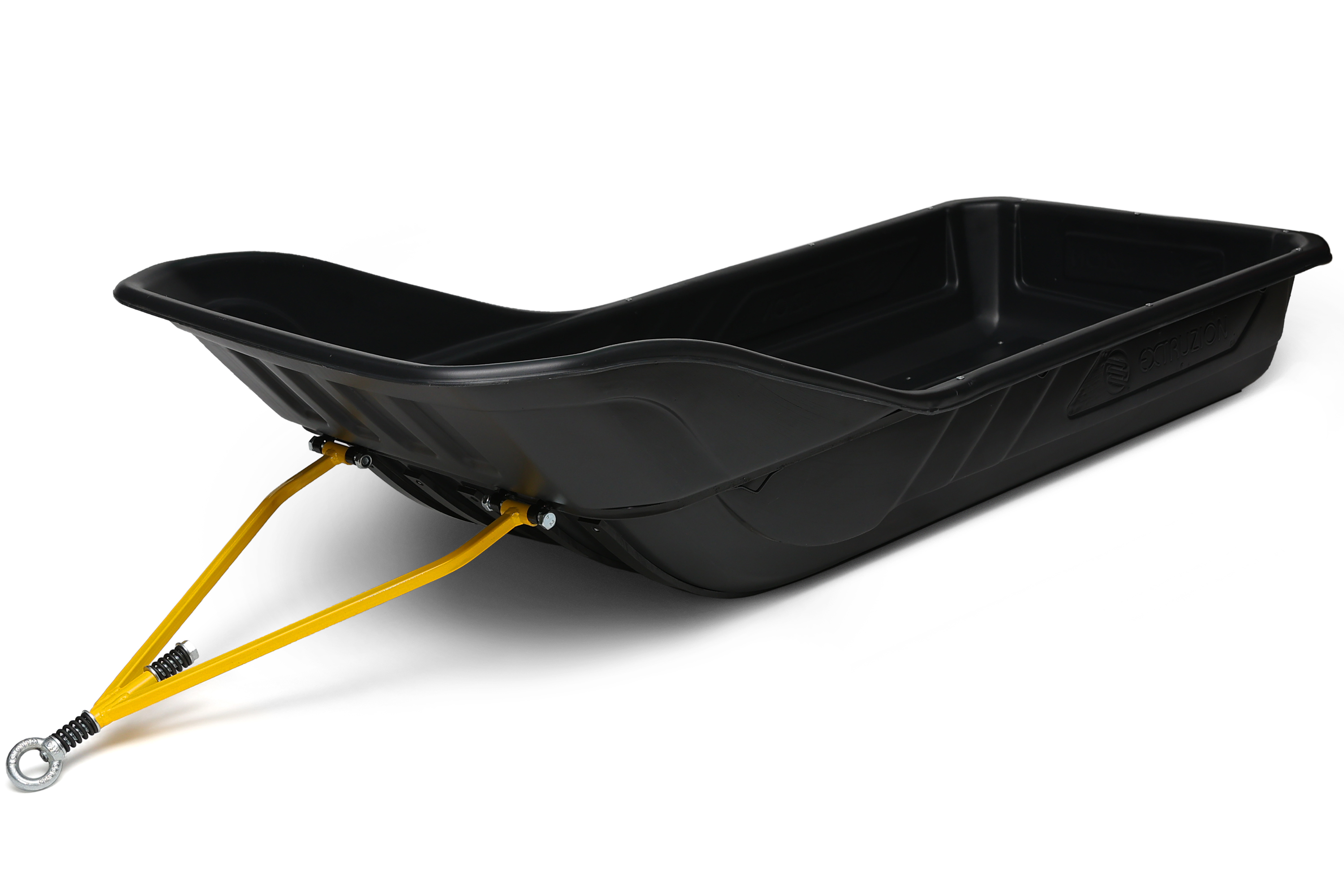 Сани волокуши с обвязкой, отбойником и полозьями С-6 LUXE (1650x810x455) для снегохода, мотобуксировщика, рыбалки, охоты. Ширина дна 550.