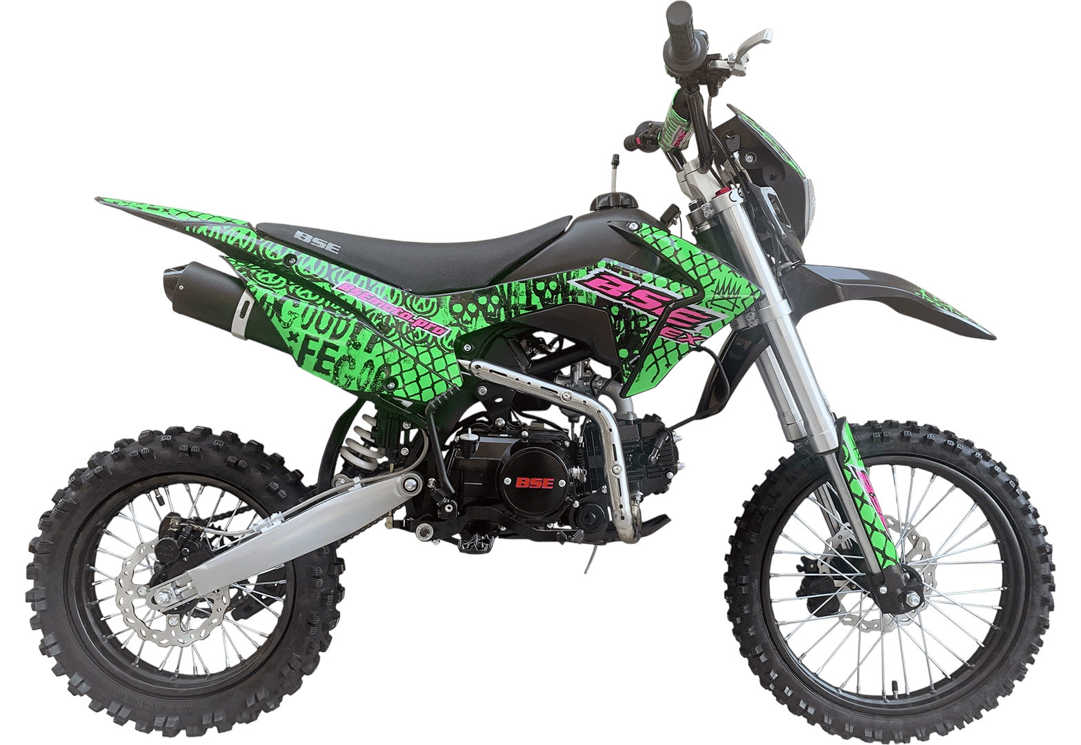 Питбайк BSE EX 14/12 Max13 Green Pink Neon