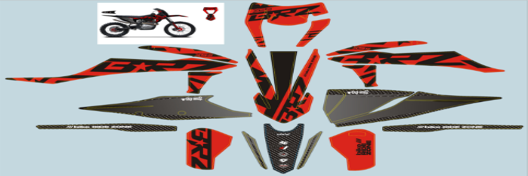 Комплект графики BRZ (k8 рама) красный