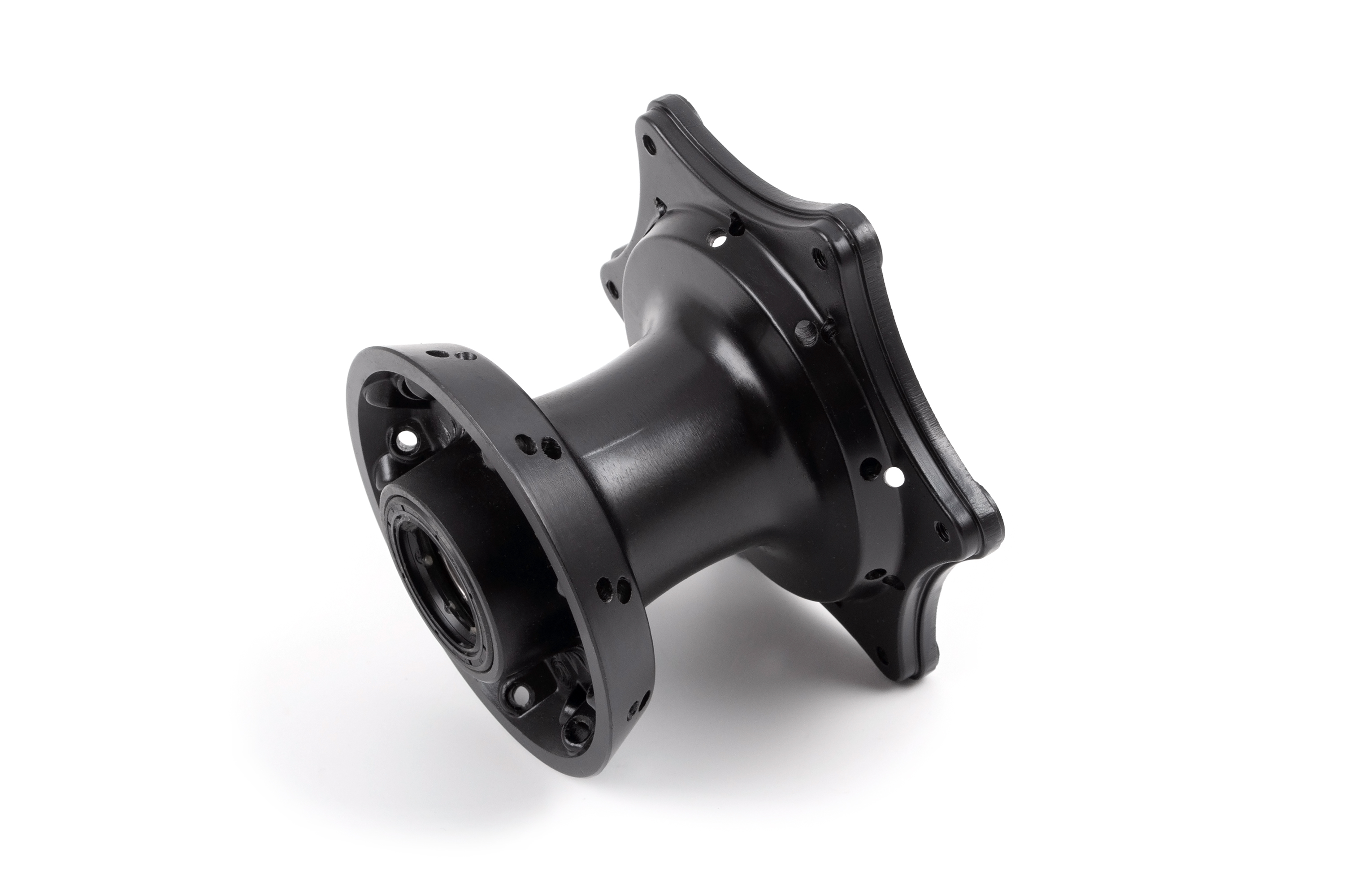 Ступица переднего колеса для эндуро в сборе тип KTM 2017-2023 (Рама К8) черная