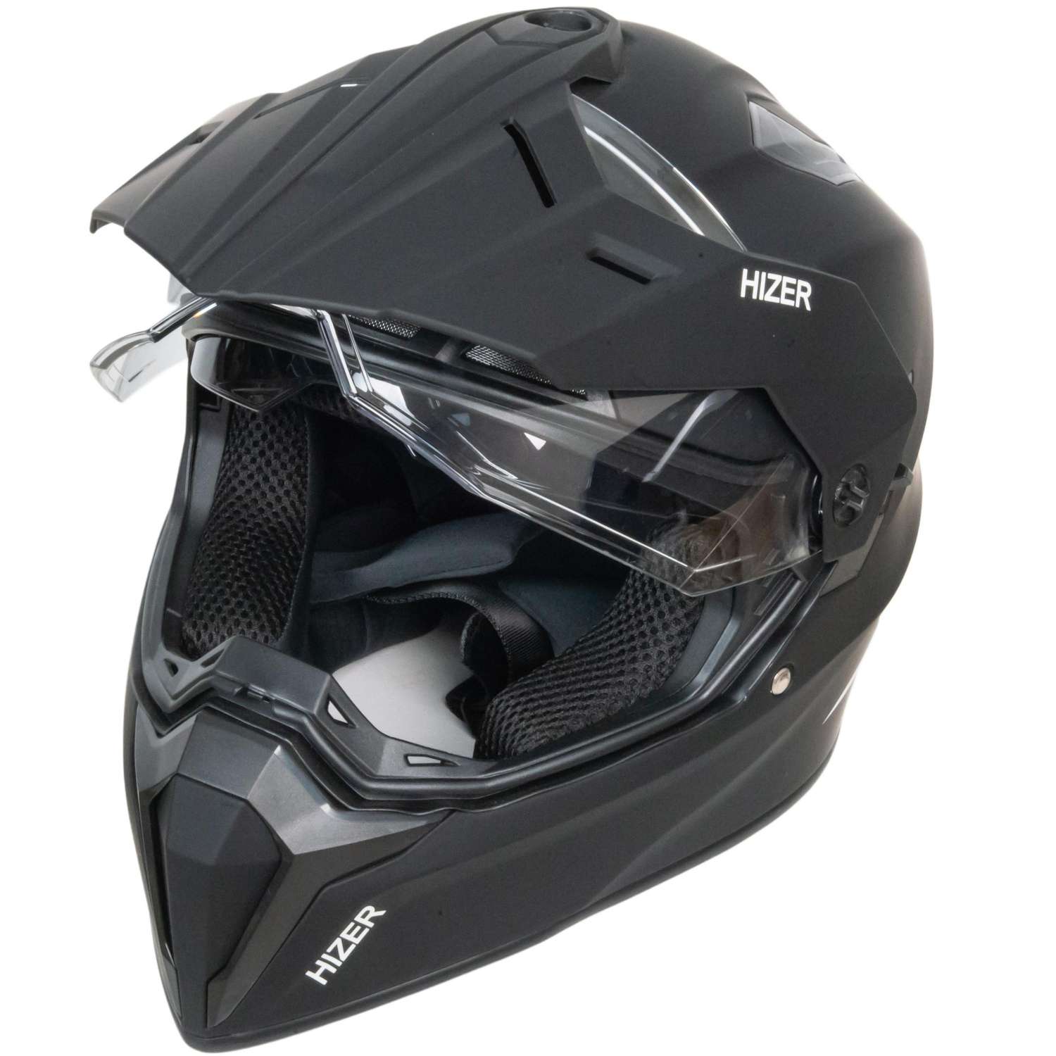 Шлем мото мотард HIZER J6808 №5 (L) matte black