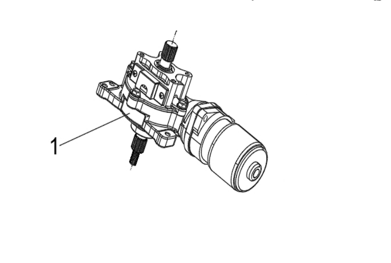 Мотор ЭУР (электроусилителя руля) для квадроцикла BRC 1000 / QJMotor SFA 600 / SFA 1000