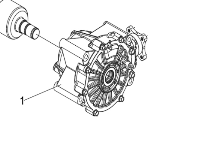 Задний дифференциал (редуктор) для квадроцикла BRC 1000 / QJMotor SFA 600 / SFA 1000