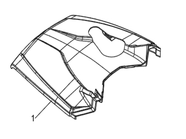 Капот передний пластиковый для квадроцикла BRC 1000 / BRP 1000R Черный