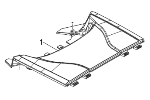 Крышка верхняя заднего ящика для квадроцикла BRC 1000 / BRP 1000R