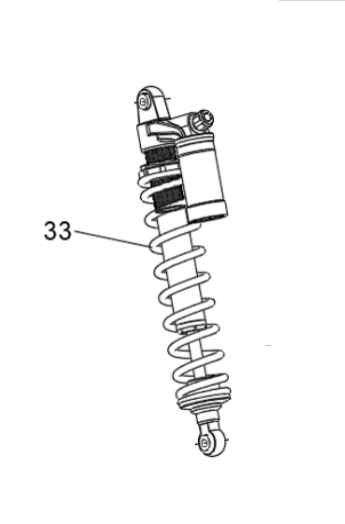 Передний амортизатор для квадроцикла BRC 1000 / QJMotor SFA 600 / SFA 1000