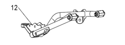 Передний правый верхний (F Upper A-Arm R) рычаг повески с шаровой для квадроцикла BRC 1000 / BRP 1000R