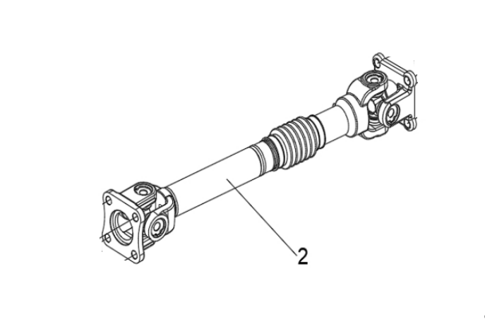 Карданный вал задний для квадроцикла BRC 1000 / BRP 1000R