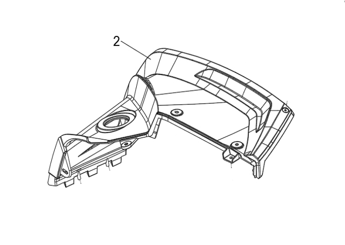 Заднее правое крыло для квадроцикла BRC 1000 / BRP 1000R Белое