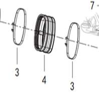 Впускной переход с хомутами вентиляции вариатора для квадроцикла BRC 1000 /  / QJMotor SFA 600 / SFA 1000