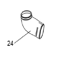 Угловой адпатрер вентиляции вариатора для квадроцикла BRC 1000 / QJMotor SFA 600 / SFA 1000