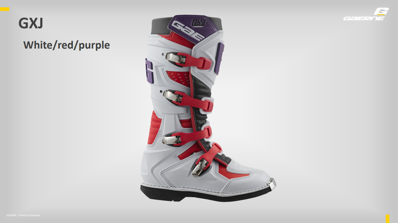 Мотоботы детские Gaerne GXJ White/Red/Purple 38