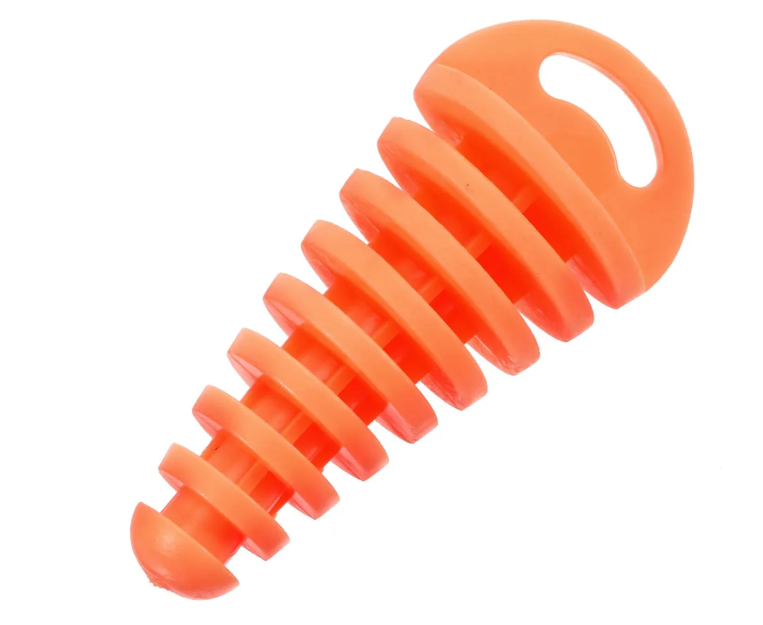 Пробка глушителя для питбайка и эндуро мотоцикла / 2T-4Т (15-38мм) оранжевая