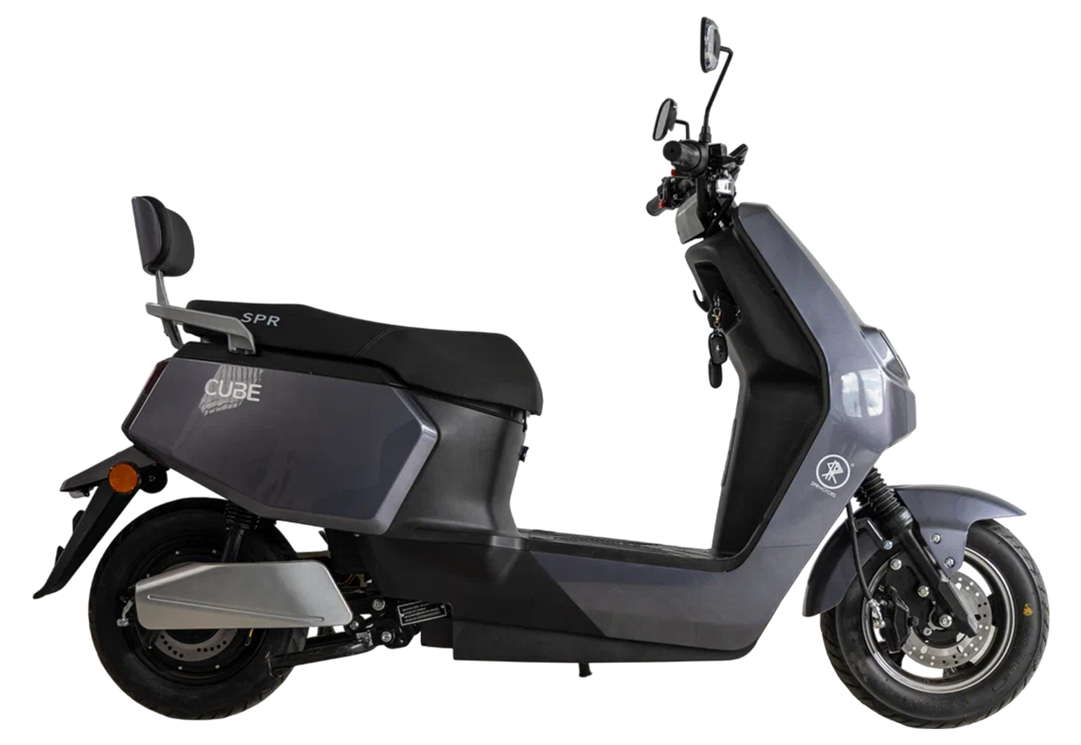 Электроскутер SPRMOTORS Cube-2 E-H1 1000Вт (Серый)