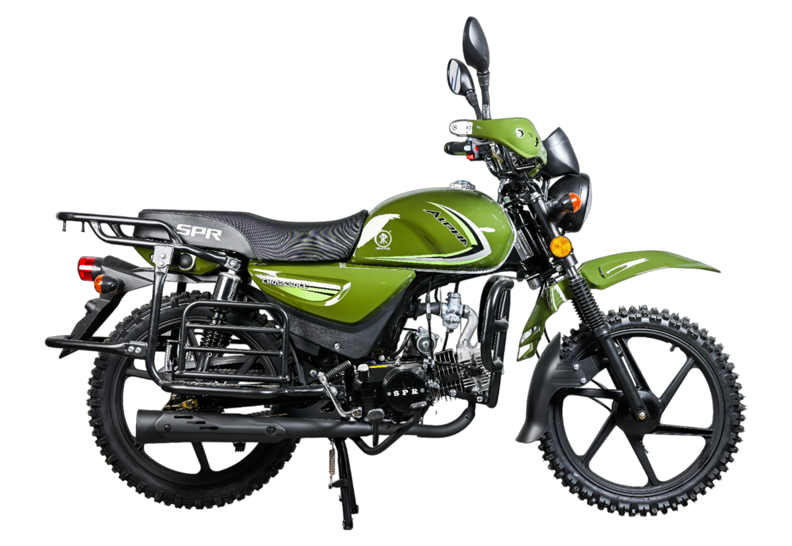 Мопед SPRMOTORS Alpha Cross (Зеленый)