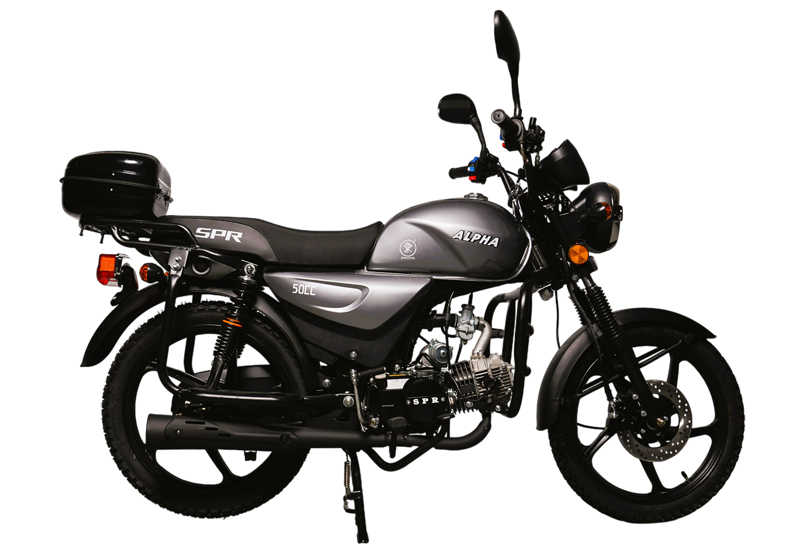 Мопед SPRMOTORS Alpha NEW (Серый)