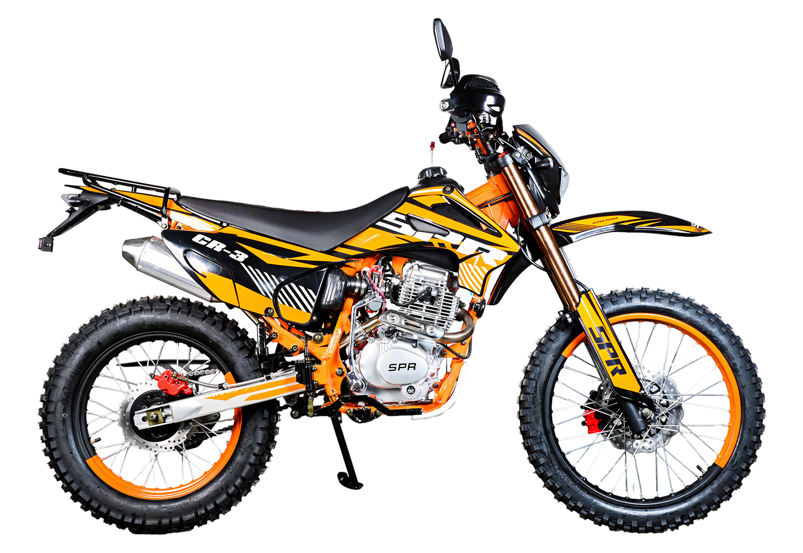 Мотоцикл SPRMOTORS CrossRoad-3 (Оранжево-чёрный)