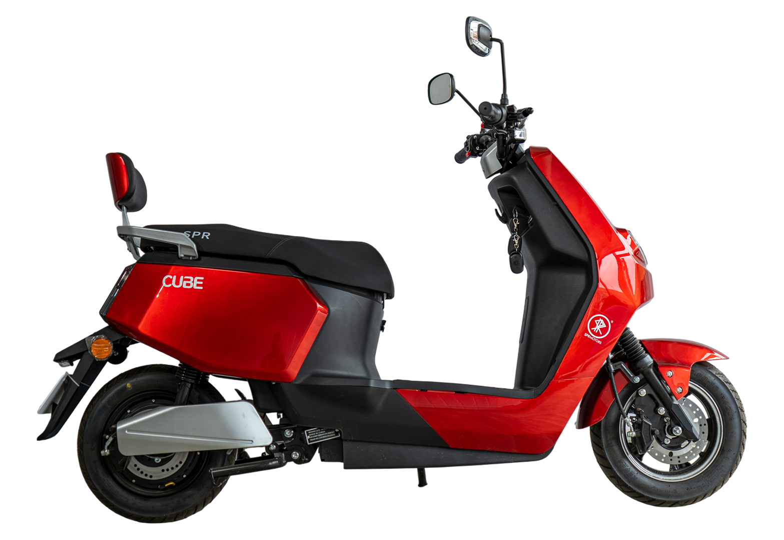 Электроскутер SPRMOTORS Cube-2 E-H1 1000Вт (Красный)