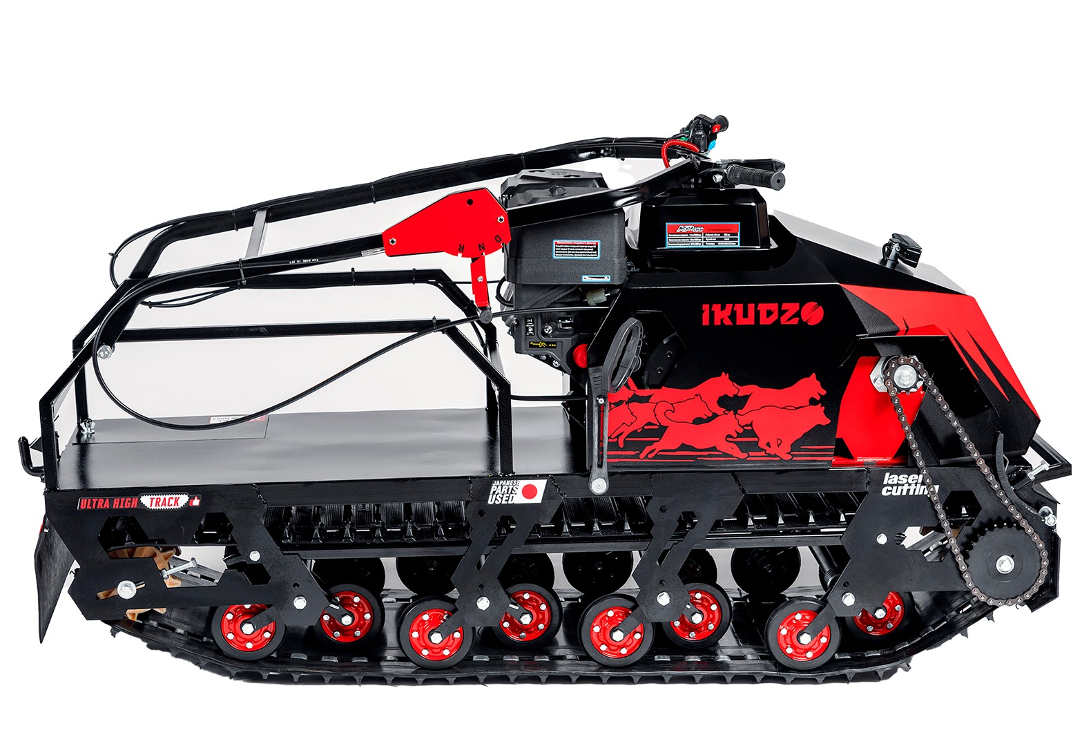 Мотобуксировщик IKUDZO LONG 2.0 1700/500 EKR15/ESR15 (с реверсом)