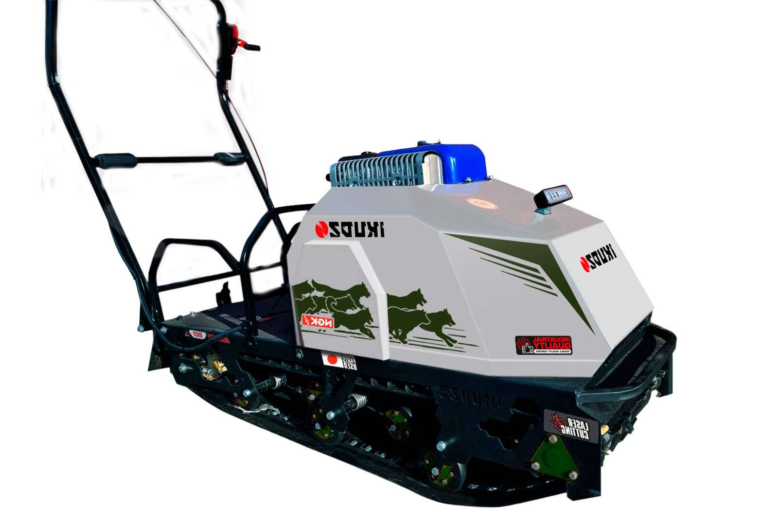 Мотобуксировщик IKUDZO 1450/500 EKR13 (двс HONDA) (с реверсом)