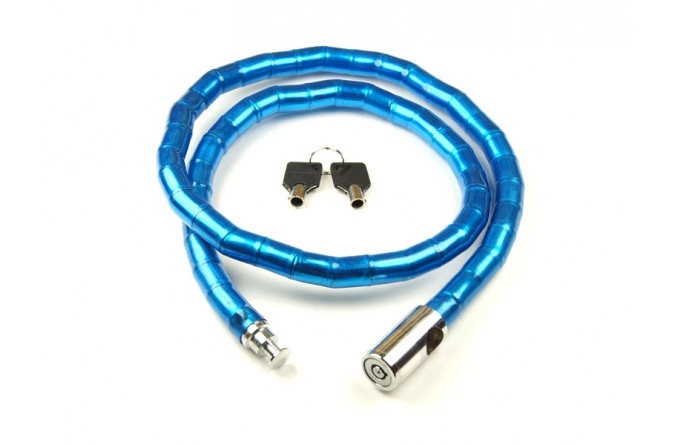 Замок трос HC502 D22x120см синий SCOOTER-M