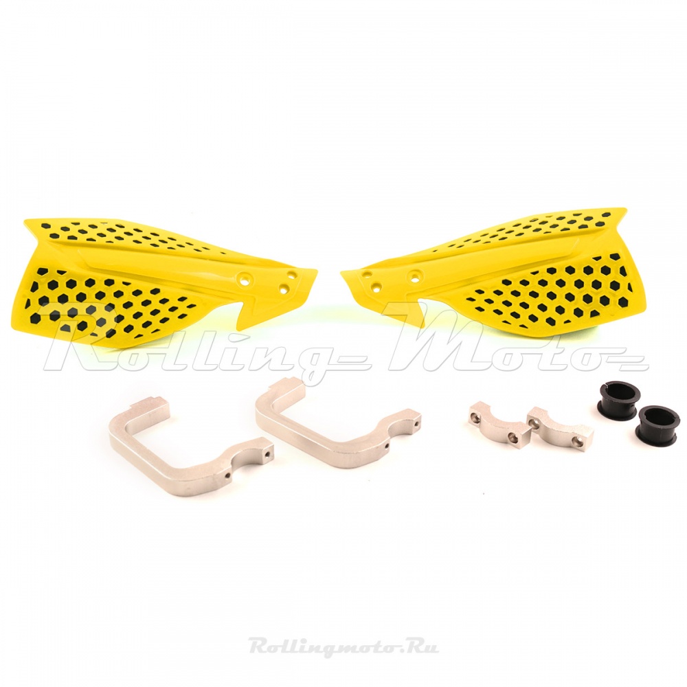 Защита рук MX (пара) HP26 жёлтая  SM-PARTS