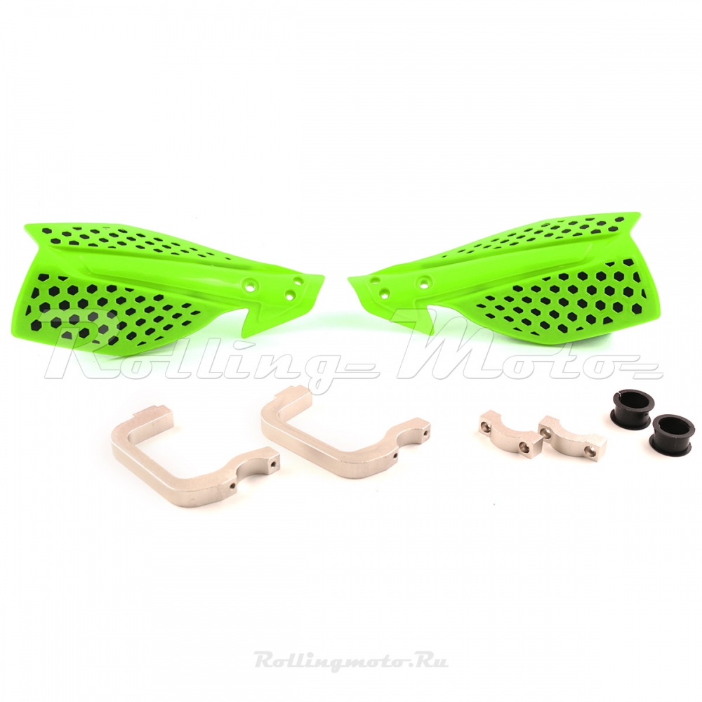 Защита рук MX (пара) HP26 зелёная  SM-PARTS