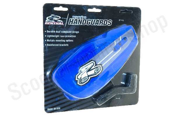 Защита рук двухкомпонентная + крепеж на руль RENTHAL HG-100 синяя
