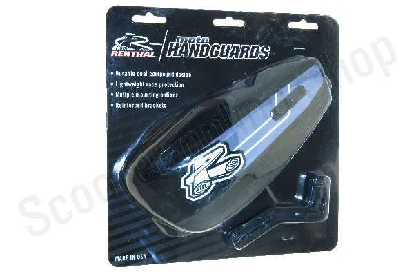 Защита рук двухкомпонентная + крепеж на руль RENTHAL HG-100 черная