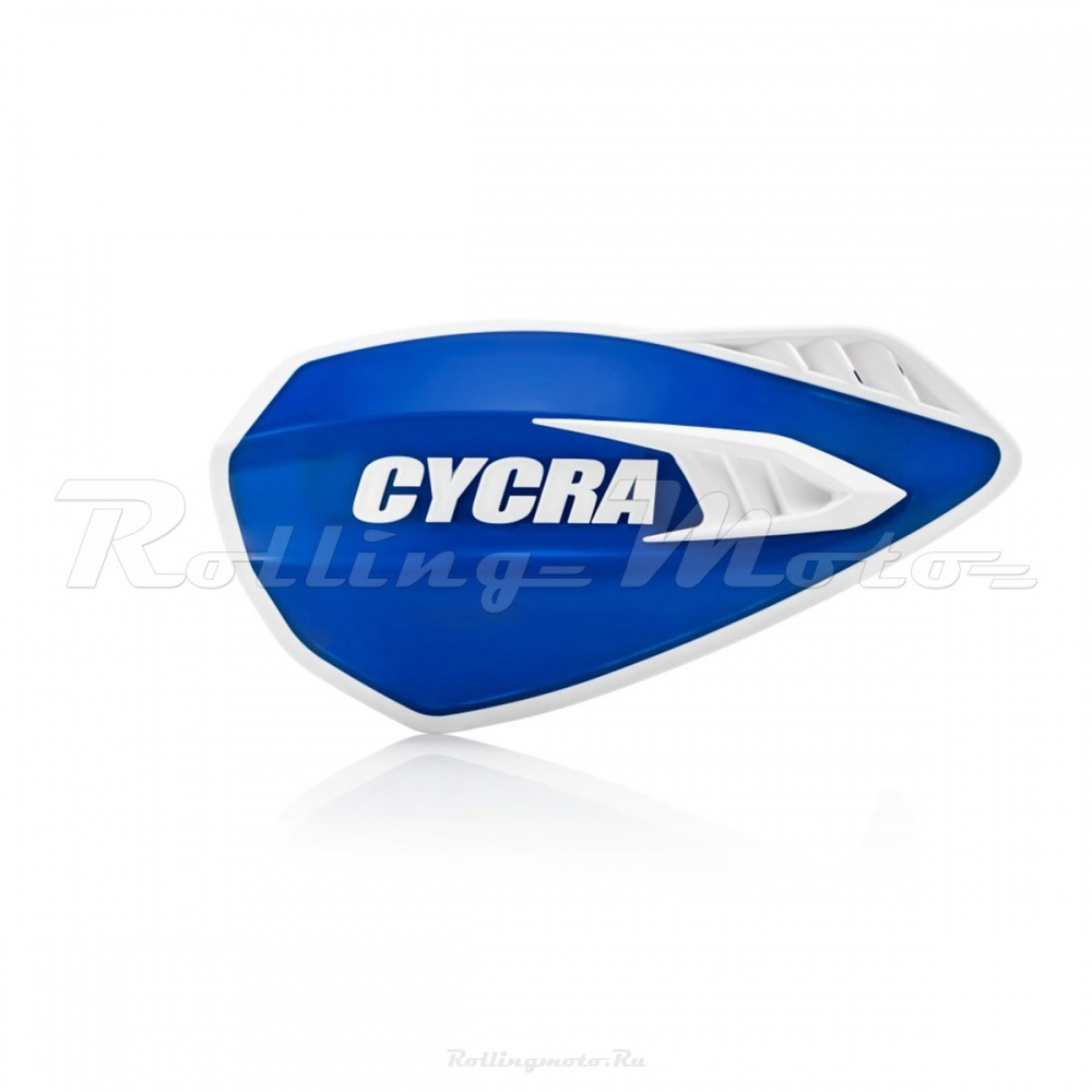 Защита рук мотокросс + крепеж на руль CYCRA CYCLONE синяя/белая