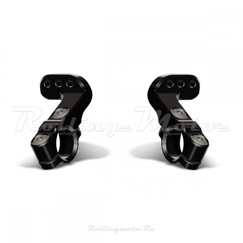 Комплект крепежа для рулей 28 мм (1-1/8) CYCRA CRM ULTRA черный