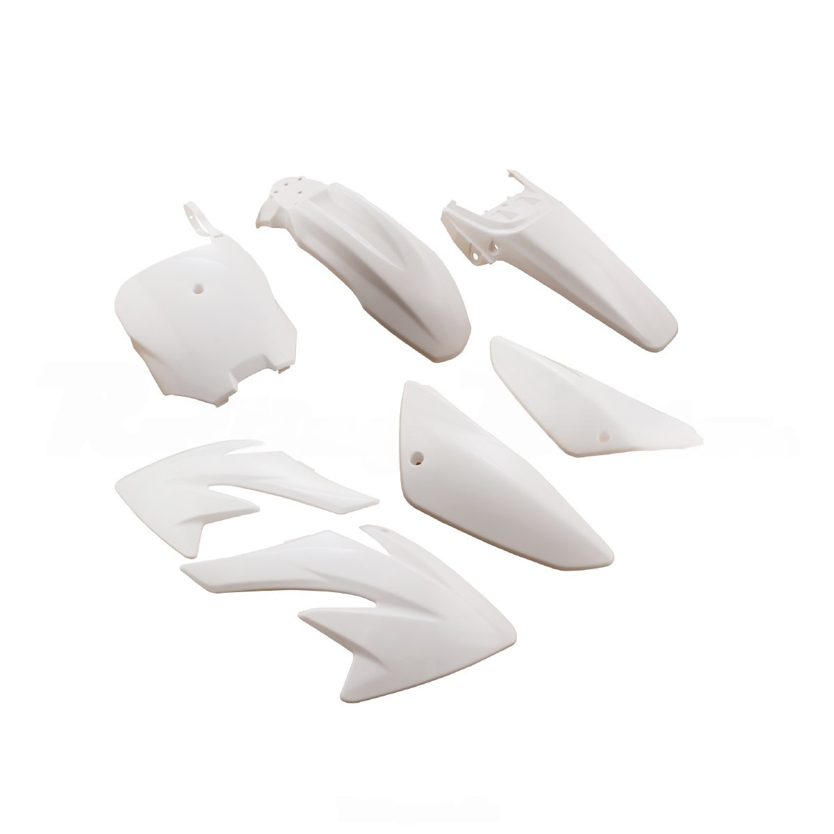 Пластик для питбайка Kayo 125сс #4 (тип CRF70) OLD белый (полный копл.)