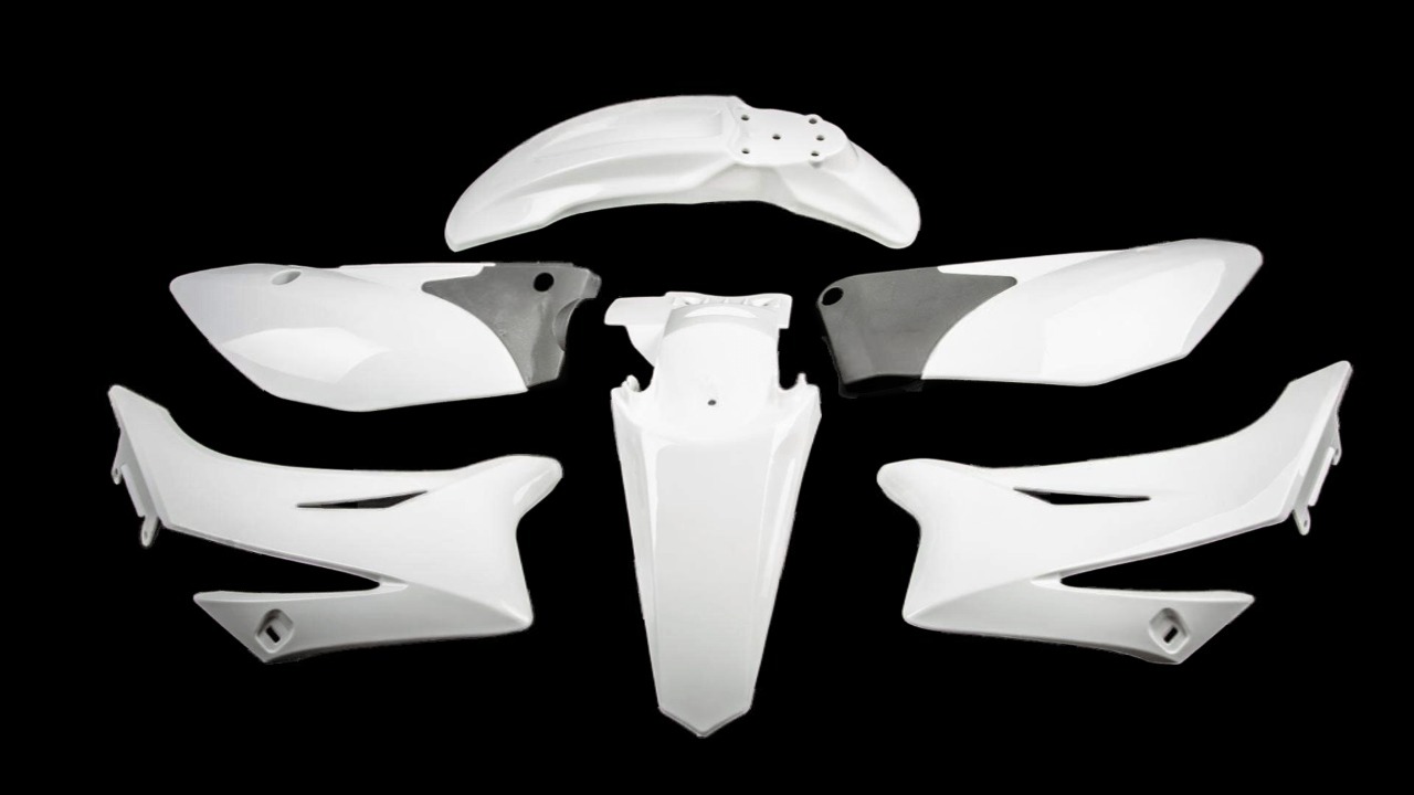 Пластик для питбайка TTR 125сс (тип TTR ) белый (полный копл.)
