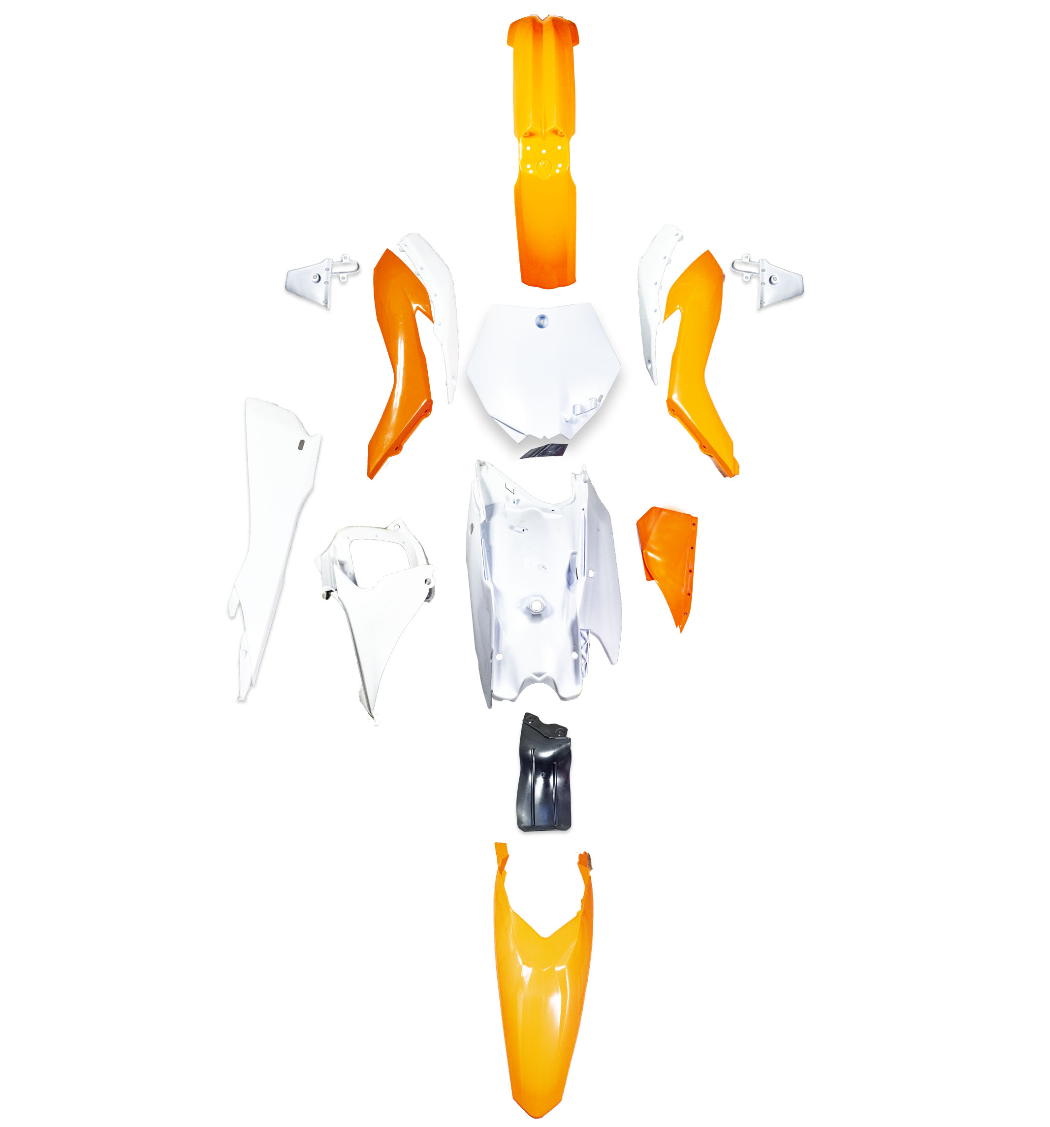 Комплект пластика KAYO K1 оранжевый/белый