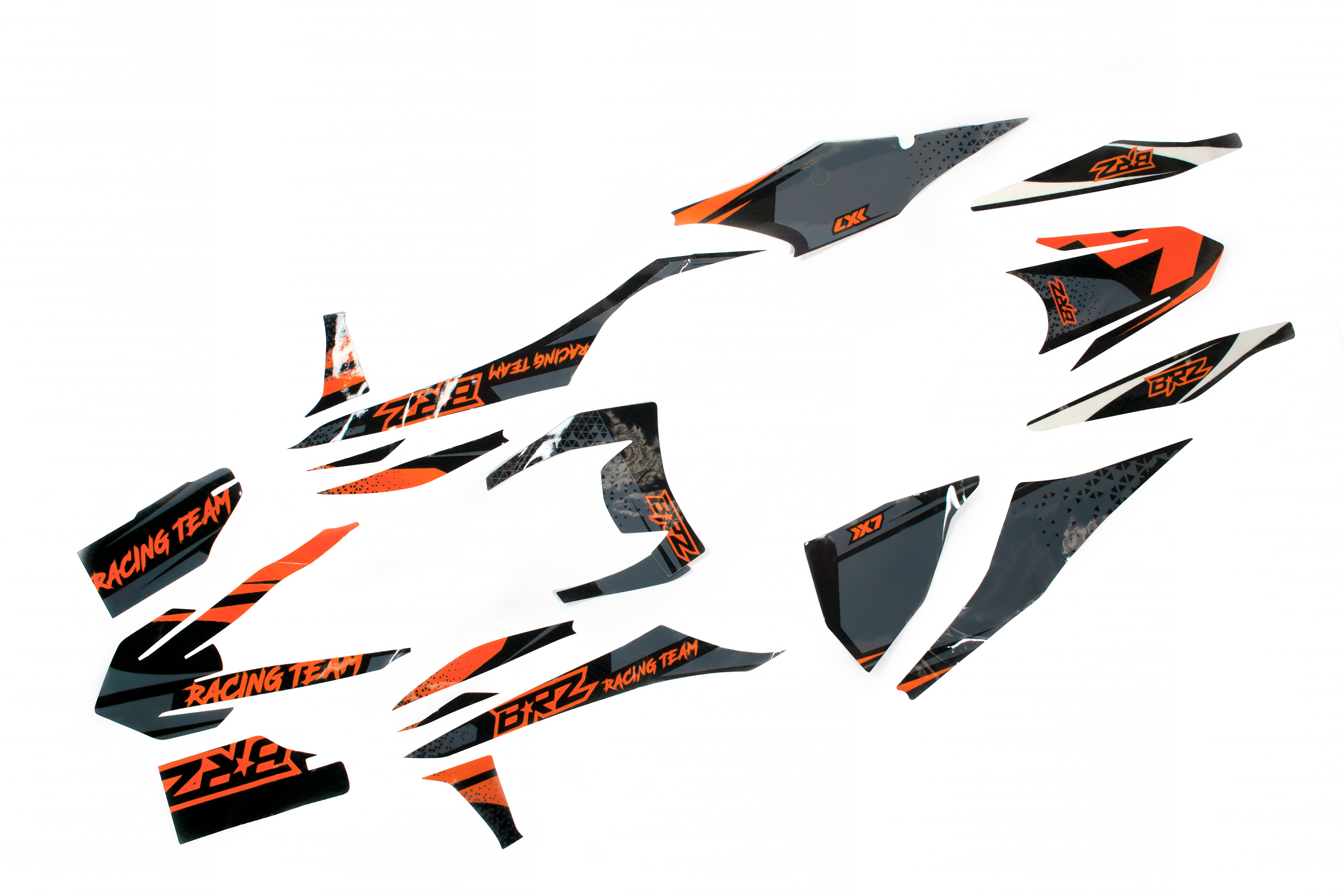 Комплект наклеек на пластик BRZ X7 (2T 150cc тип пластика KTM 2019-22)