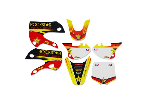 Наклейки на пластик (комплект) KLX/BBR 