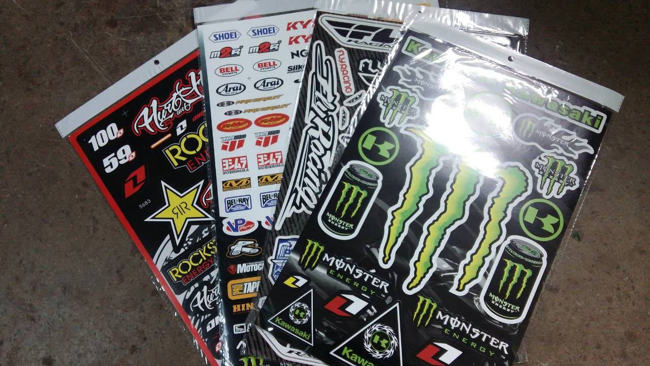 Наклейки ком-т в ассортименте, лист